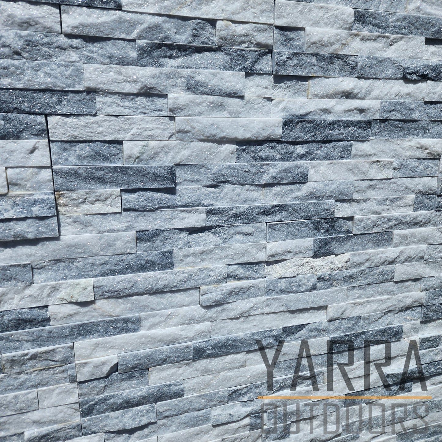 Cloudy White Stack stone Panels