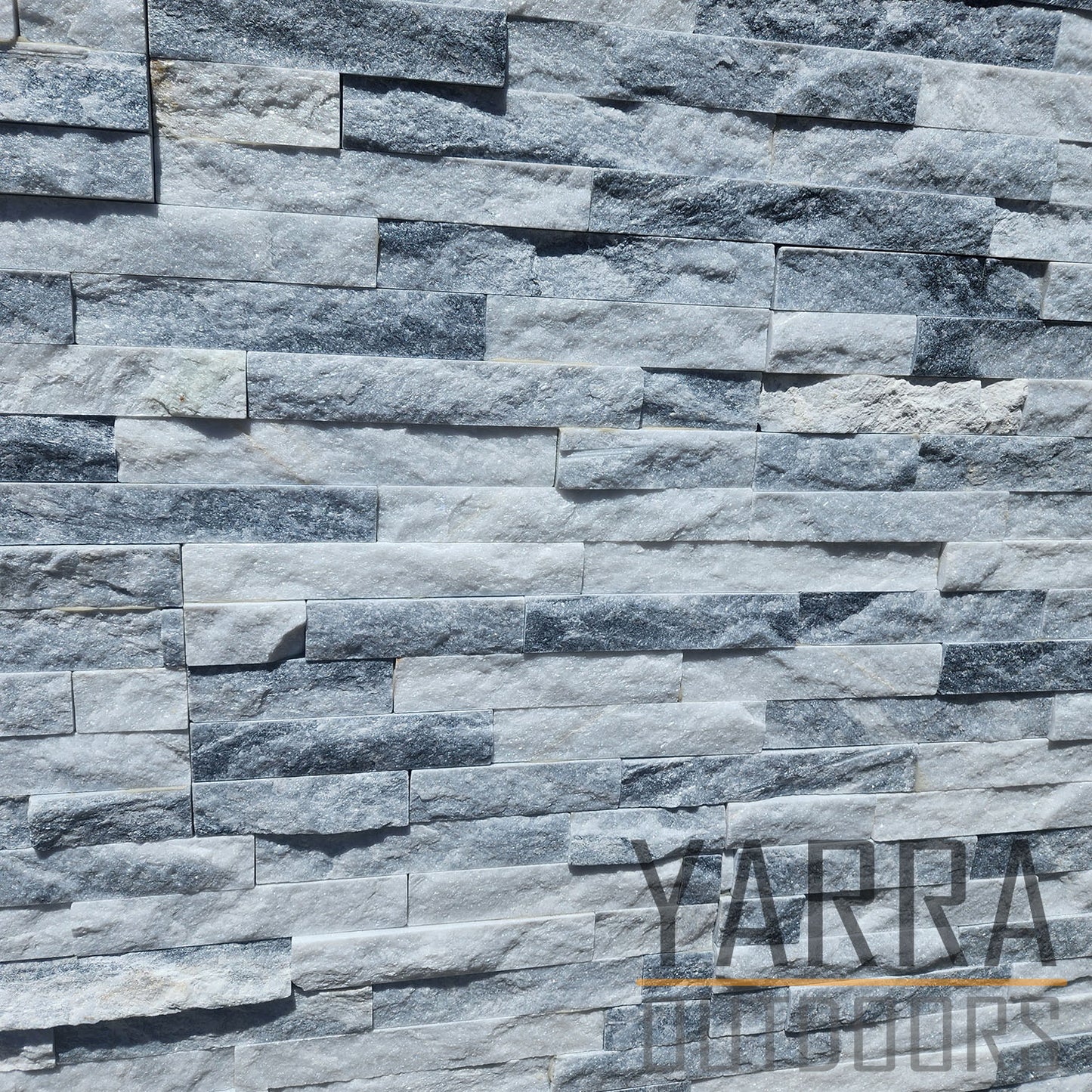 Cloudy White Stack stone Panels